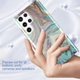 thumbnail image 4 of Dteck for Samsung Galaxy S22 Ultra Case, TPU Painted Elegant Fashion Marble Pattern Durable Shockproof Protective Case for Samsung Galaxy S22 Ultra 6.8" 5G 2022 Ladies Women Girls, Marble White, 4 of 7