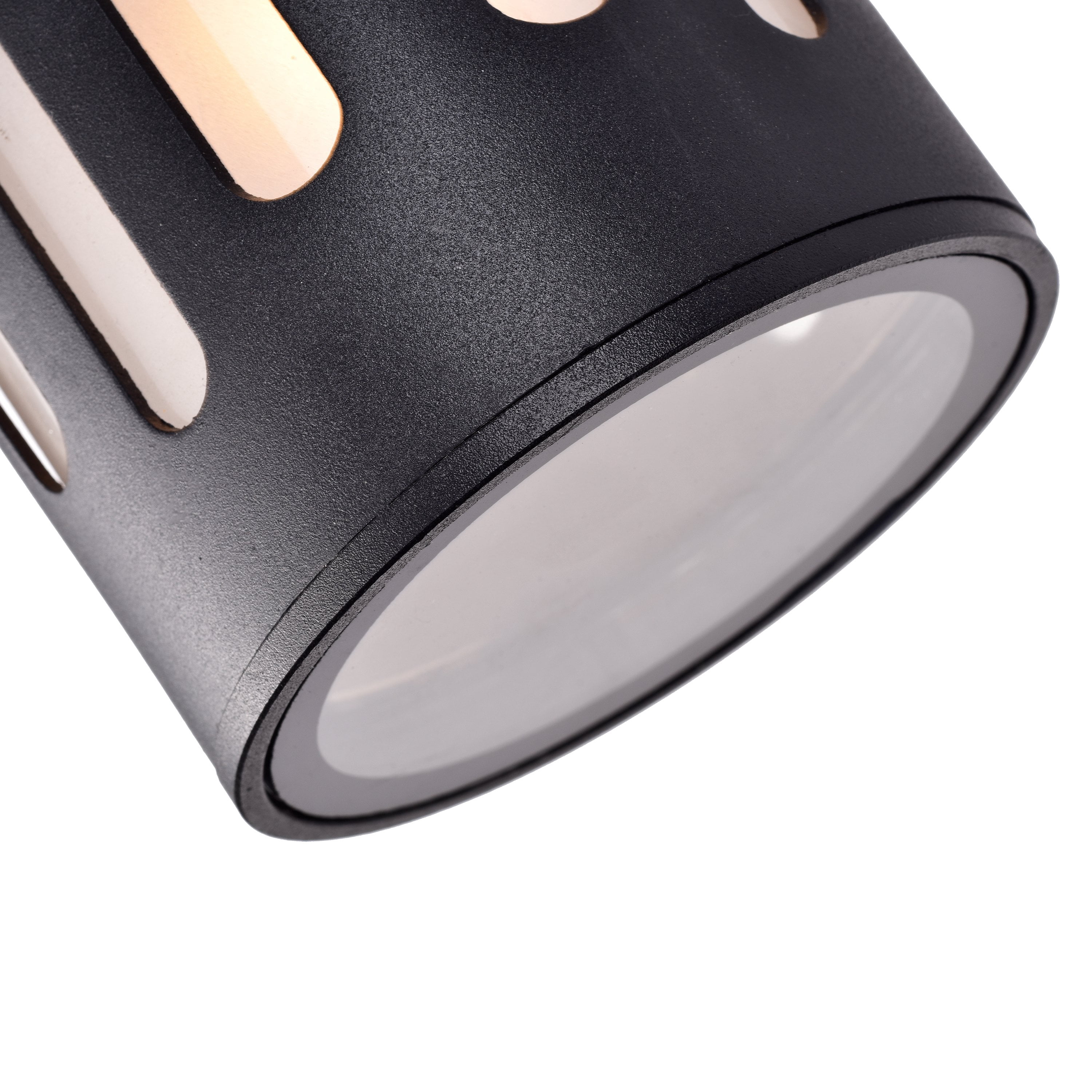C Cattleya  Die-cast Aluminum Cylinder Outdoor Wall Sconce Matte Black Black Matte