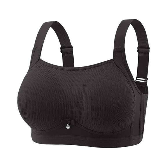 Dxzfnsa Womens Wireless Jelly Bra Plus Size Supportive Seamless Bras Full Coverage Push Up Comfortable No Underwire Tshirt Bras (Black,XXXL)