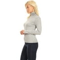 thumbnail image 3 of Women's Solid Color Turtleneck Sweater - Basic and Versatile, 3 of 5