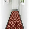 thumbnail image 3 of Ottomanson Ottohome Collection Non-Slip Rubberback Elegant Trellis Design Indoor Area Runner Rug, 3 of 7