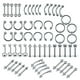 thumbnail image 2 of 110 piercings corporales de acero inoxidable de 1,2 mm para ombligo. 1.2x10mm, 2 of 9