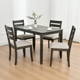 thumbnail image 6 of Duhome Dining Table Kitchen Dining Table Solid Wood Rectangular Table for Kitchen Dining Room Livingroom Restaurant, Grey, 6 of 9