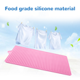 thumbnail image 3 of Tabla de lavar antideslizante y fácil de guardar para la ropa - Con diseño de orificio para colgar - Tabla de lavar ropa plegable de 33 × 20 cm hecha de material de silicona alimentaria -, 3 of 5