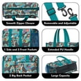 thumbnail image 3 of Teacher Tote Bag,Bernese Mountain and Flower Teacher Utility Tote Bag,Large Work Tote Bags for Women with Multiple Pockets,Top Zipper Closure,13.8x10.6x6.7 Inch, 3 of 5