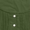 thumbnail image 5 of Cilsoka Womens Short Sleeve Button Down Shirts Summer Clothes 2026 Trendy Pleated Scoop Neck Short Sleeve Casual Loost Tunic Tops, 5 of 6