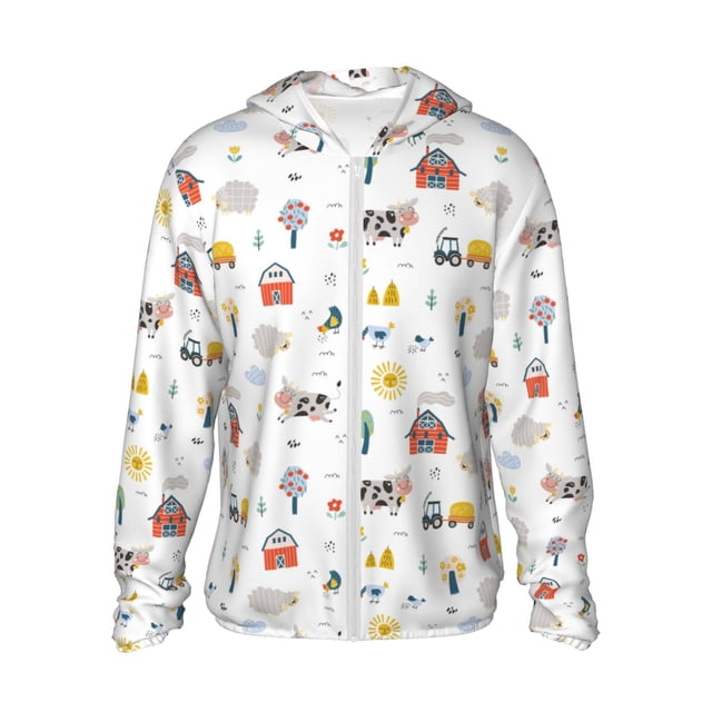 KLL Veste à Capuche Extérieure Protection Solaire UPF 50+ pour Hommes et Femmes Manches Longues Pêche Randonnée Performance - Grande Taille