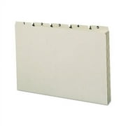 100% Recycled Daily Top Tab File Guide Set 1/5-Cut Top Tab, 1 to 31, 8.5 x 14, Green, 31/Set