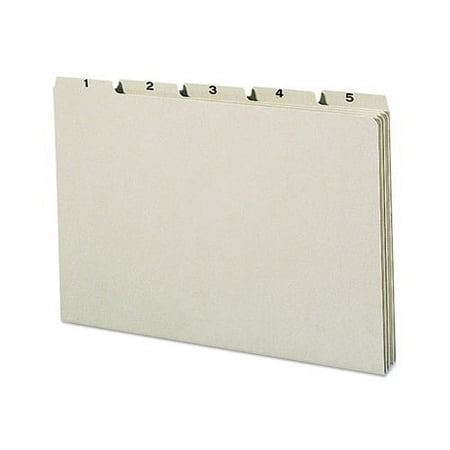 100% Recycled Daily Top Tab File Guide Set 1/5-Cut Top Tab, 1 to 31, 8.5 x 14, Green, 31/Set