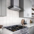 thumbnail image 3 of Streamline 36 in. Largo Ductless Wall Mount Range Hood in Brushed Stainless Steel with Baffle Filters, Push Button Control, LED Lights, 3 of 9