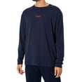 thumbnail image 2 of HUGO Linked Longue Longsleeved T-Shirt, Blue, 2 of 5