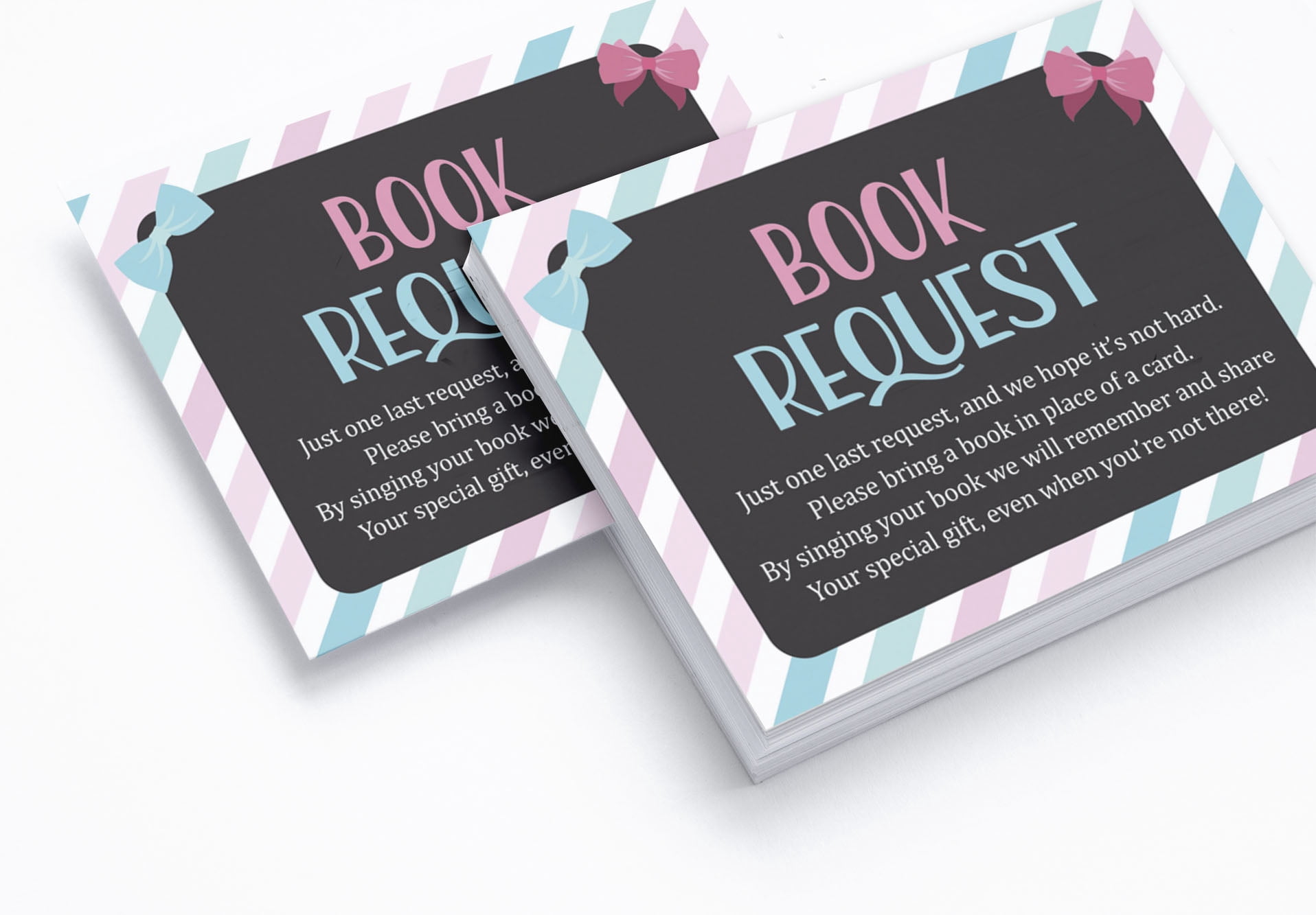 Inkdotpot 30 Books For Baby Shower Request Cards Bring A Book Instead Of A Card Gender Reveal Its a Boy Its a Girl Baby Shower Invitations Inserts Games