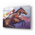 thumbnail image 2 of Epic Art 'Horse Steeplechase Race' by Robert Campbell, Acrylic Glass Wall Art, 24"x16", 2 of 8