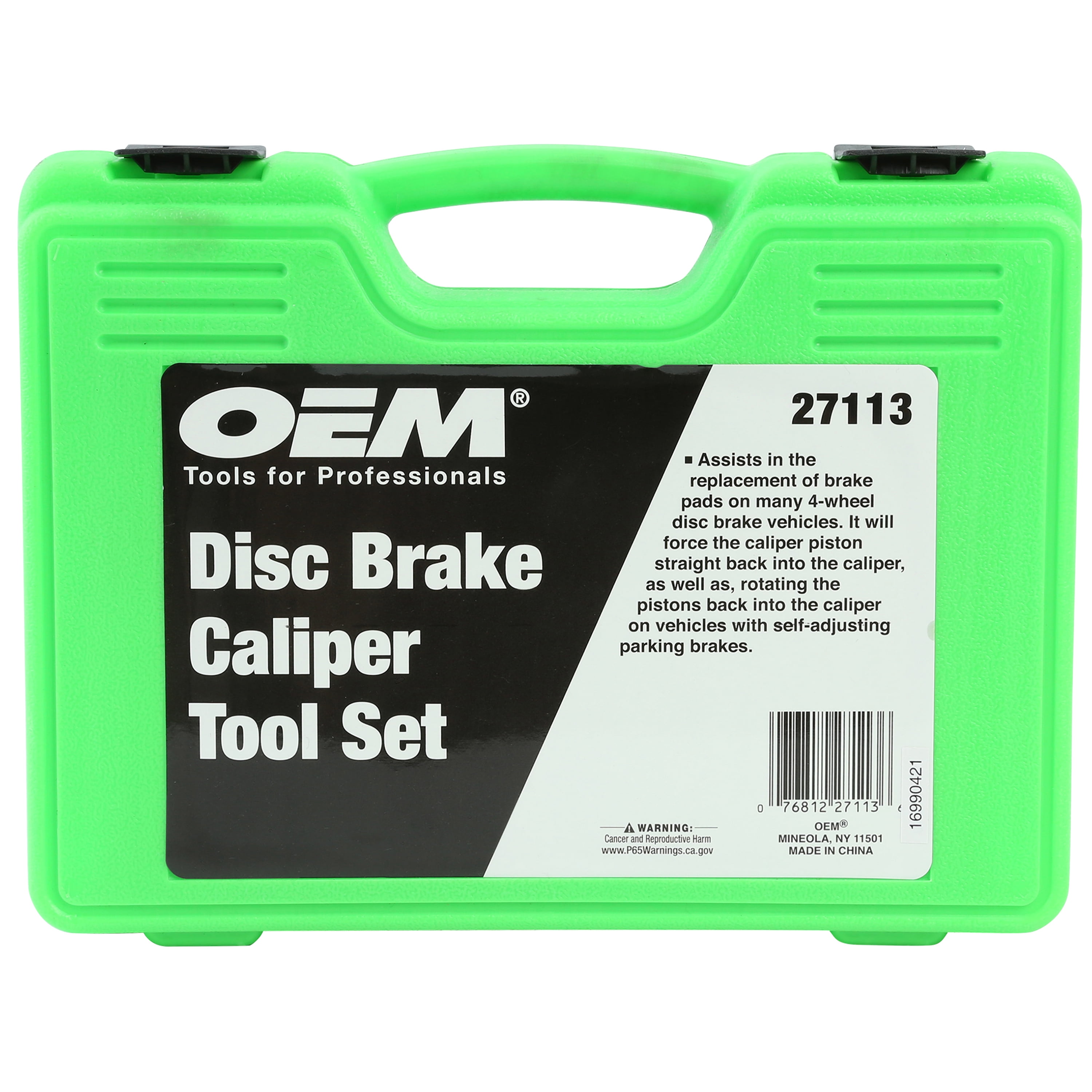 OEMTOOLS 27113 18 Piece Disc Caliper Set, Brake Pad Replacement