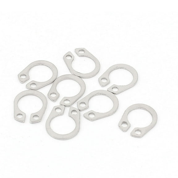 10pcs 304 Stainless Steel External Circlip Retaining Shaft Snap Rings 8mm