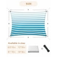 thumbnail image 6 of Sun Shade Sail 8x10Ft Blue Stripe Gradient Uv Block Sunshade Canopy Outdoor Shade Cover Rectangle Shade Cloth For Patio Garden Yard Deck Pergola, 6 of 6