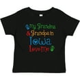 thumbnail image 3 of Inktastic Iowa Grandma Grandpa Loves Me Boys or Girls Baby T-Shirt, 3 of 5