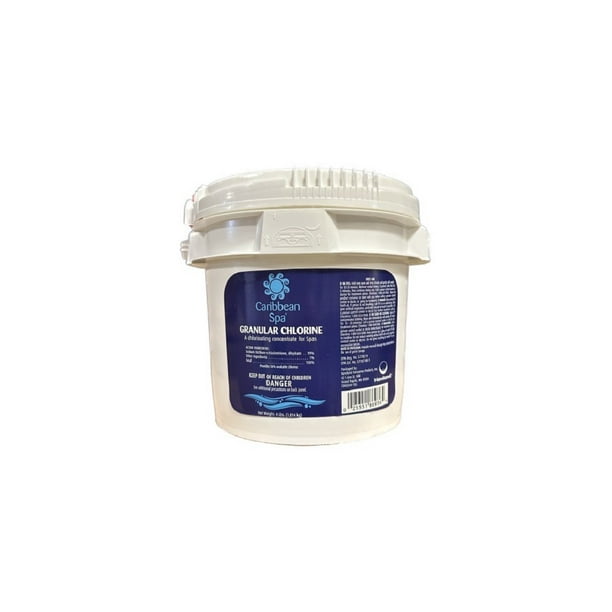 Caribbean Spa Fast Dissolving Granular Chlorine - 4LB Container ...