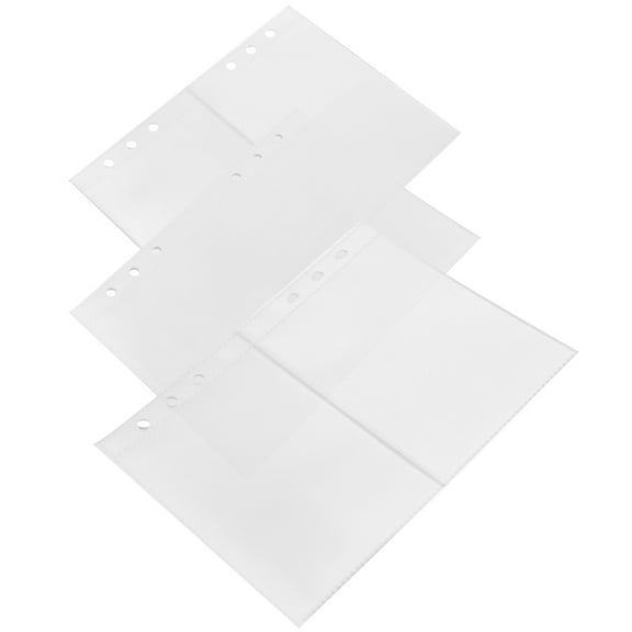HEMOTON Transparent Photo Album Pages for Storage Use Clear PP Card Sleeves 3 Books of Refill Pages