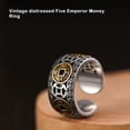 thumbnail image 2 of Sonducket Anillo de moneda antigua que se puede abrir para hombres, ceremonia, fiesta, banquete, niños, anillos abiertos de cobre, joyería, decoración Ropa, zapatos y accesorios Miscelánea Sonducket AP015603-00, 2 of 5