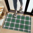 thumbnail image 2 of Green and White Checkered Pattern Washable Non Slip Indoor Door Mat, Decorative Entry Rug for Entrance, Bedroom, Kitchen, Bathroom, 20"x32", 2 of 6