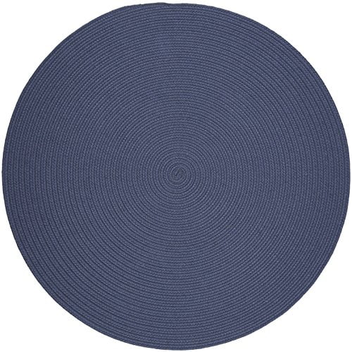 Solid Sailor Blue Wool 4' Round