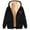Black, variant on Womens Zip Up Hoodies Warm Fleece Lined Sweatshirt Jackets Fashion Heart Printed Coat Fall Winter Long Sleeve Hooded Jacket with Pockets Daily Sales Black XXL