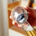 thumbnail image 2 of Beer Opener Mirror Design Disco Ball Shape Beer Catcher Mirror Design Opener Mirror Ball Decor Silver, 2 of 4