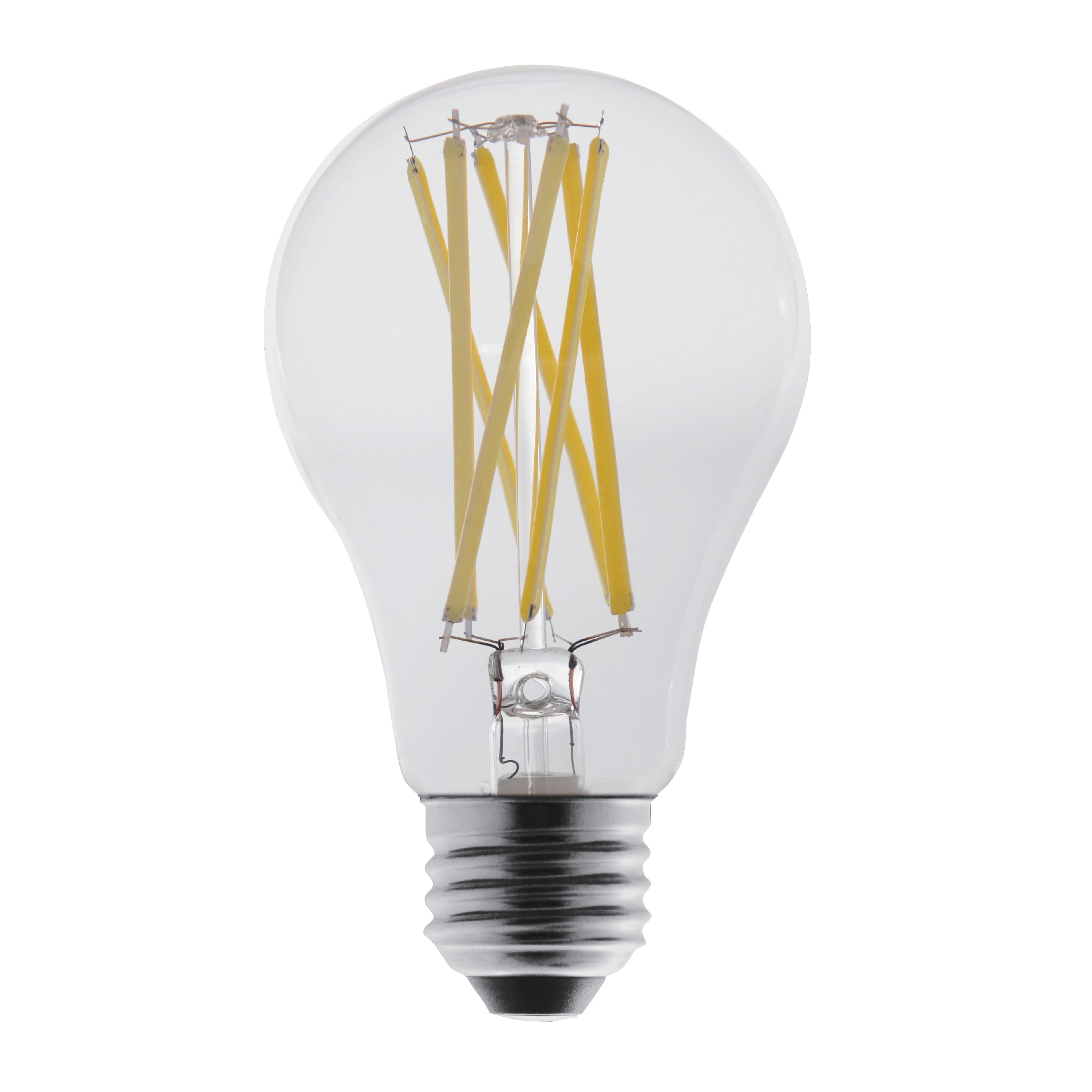 Great Value 18 Year LED Light Bulbs, A21 100 Watts Equivalent, E26, Daylight, Clear Glass, 4 Pack
