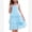 Blue, variant on IBTOM CASTLE Girl Sleeveless Ruffle Formal Wedding Tiered Tulle Dress Teen Pageant Birthday Homecoming Prom Outfits Junior Graduation Dress 9-10 Years Pink