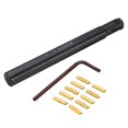 thumbnail image 2 of 10Pc Mgmn200 Carbide Insert + 1Pc High Clamping Force Mgivr2016-2 Lathe Turning Tool + Wrench Machi, 2 of 5