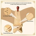 thumbnail image 2 of Bamboo Book Binding Cradle with an Awl, Book Binding Kits Used for Bookbinding Hole Punching,Sturdy and Durable, Easy to Store, Bookbinding Supplies Punch Tools, 2 of 7