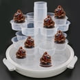 thumbnail image 3 of 3-Tier Cupcake Carrier,Cupcake Holder with Lid and Handle for 24 Cupcakes,Portable Cupcake Holder Cookie Carrier，Cupcake Transport&Storage Container (White), 3 of 6