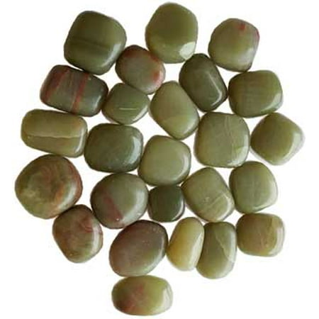 Aragonite Crystal - RBI Gemstone 1 lb Aragonite Green Tumbled Stones Magical Crystal Healing Enlightenment