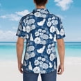 thumbnail image 6 of Fotbe Rose Flowers Hawaiian Shirt for Men Unisex Summer Beach Casual Short Sleeve Cotton Linen Button Down Shirts-Small, 6 of 9