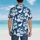 thumbnail image 4 of Fotbe Rose Flowers Camisa Hawaiana para Hombre Unisex – Camisa Casual de Verano con Botones de Manga Corta de Algodón y Lino,Small, 4 of 7