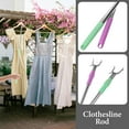 thumbnail image 3 of OULII 2Set Telescoping Clothes Pole Retractable Stainless Steel For Indoor Use And Balcony, 3 of 8