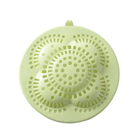 

Crcular Anti Blocking Filter Net Drain Hair Catcher Kitchen Basin Anti-clogging Shower Drain Hair Catcher (Green)