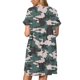 thumbnail image 4 of Pntutb moda mujer estampado cuello redondo pulóver tops manga larga cómoda blusa sudadera Pntutb Pntutb-2514, 4 of 4