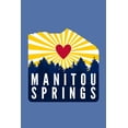 thumbnail image 4 of Manitou Springs, Colorado, Heart and Treeline Mountains, Contour (Canvas Deluxe Tote Bag, Faux Leather Handles & Zip Pocket), 4 of 4