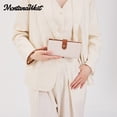 thumbnail image 7 of Montana West Women Wristlet Wallet Large Bifold Credit Card Holder Money Organizer, Tan-Brown, 7 of 7