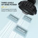 thumbnail image 5 of Mini Ventilador Recargable con Clip Giratorio para Colgar, Portátil, para Oficina, Dormitorio, Exterior, Regalo, Color Negro., 5 of 5