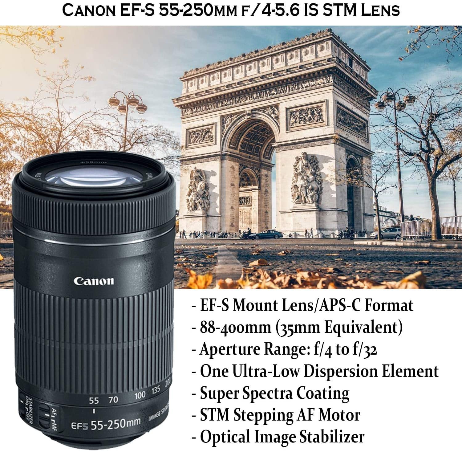 Canon EOS Rebel SL3 DSLR Camera with 18-55mm STM Lens Bundle +