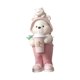 thumbnail image 5 of Figurita de oso de resina, Animal nórdico bonito, sosteniendo una bebida, decoración artística coleccionable para el hogar, familia, niños, oficina, Rosa, 5 of 9