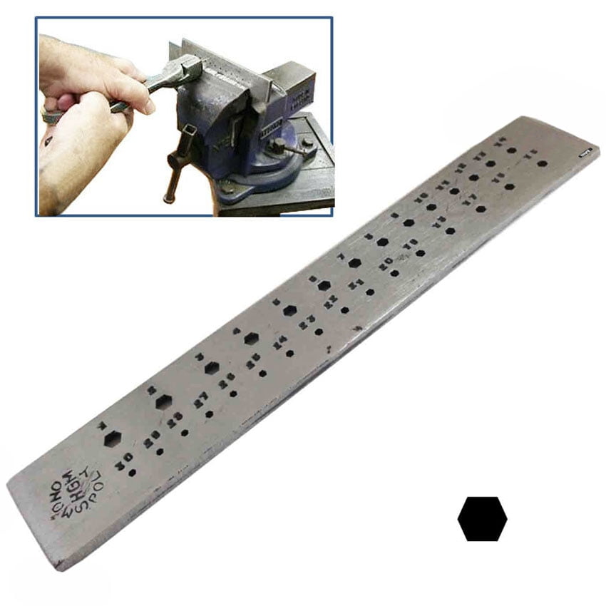 Steel Drawplate Hexagonal 30 Holes Draw Plate Goldsmith Silversmith