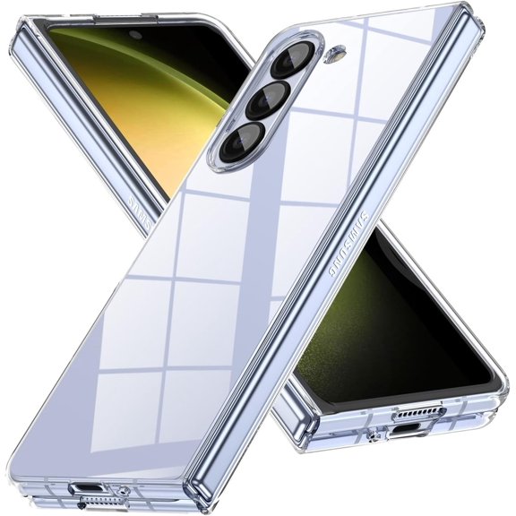 Entronix Protective Clear Case for Samsung Galaxy Z Fold 6 [Yellow Resistant] Shock-Absorbent Raised Edge Protection - Crystal Clear Case Compatible with Samsung Galaxy Z Fold 6