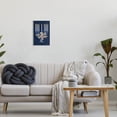 thumbnail image 2 of Traditional Floral Hanukkah Menorah Holiday Graphic Art Unframed Art Print Wall Art, 2 of 6