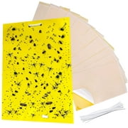 LIGHTSMAX 20-Pack Dual-Sided Yellow Sticky Traps Flying Plant Insect Such as Fungus Gnats, Whiteflies, Aphids, Leafminers - (6x8 Inches)