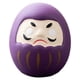 thumbnail image 1 of Figura de Daruma japonesa de cerámica, adorno de mesa, estatua, decoración de escritorio, única Púrpura, 1 of 8