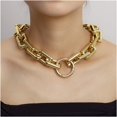thumbnail image 3 of ATTOE European and American Boom Necklace Bracelet Jewelry Set Exaggerated Clavicle Chain (Color : A), 3 of 3